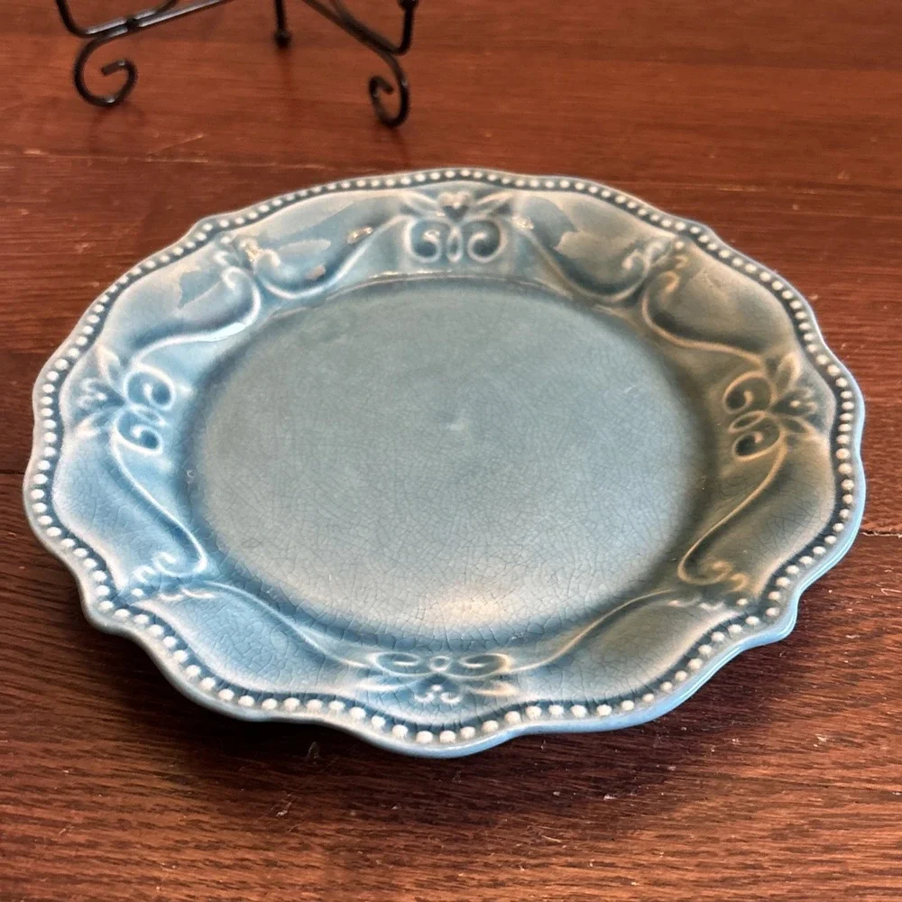 The Pioneer Woman‎ Stoneware Paige Denim Pattern Salad Plate 8